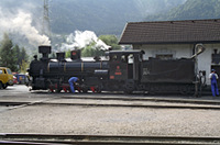 Dampflok Nr. 4 im Bahnhof Jenbach