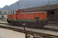 VL 23, Leihlok von den Steiermärkischenen Landesbahn, im Bahnhof Jenbach