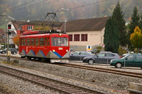 UEinfahrt in den Bahnhof Rheineck.
