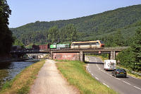 BB 26 107 mit einem GüterzugKurz vor Saverne.