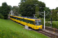 DT 8.10 Nr. 3310 ist auf der Linie U14 nach Heslach unterwegs. Fotografiert zwischen den Haltestellen Mineralbäder und Metzstrasse.