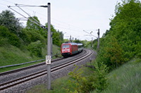101 133 mit dem IC 187 (Stuttgart-Zürich) kurz nach Bondorf.