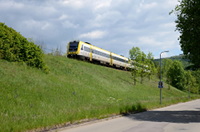 612 037 und 008 im Baden-Württemberg-Design bei Albstadt-Laufen