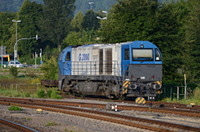 Vossloh G 2000 BB 1041 von VTG in Tübingen.
