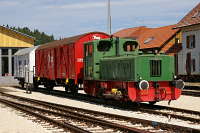 Lok 2 des Württembergischen Privatbahnmuseums Nürtingen in Münsingen