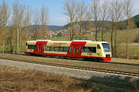 Auf der Gäubahn ist VT 232 nach Geisingen-Leipferdingen unterwegs