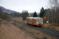 VT 245 fährt auf der Gäubahn nach Rottweil