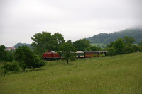 Der Sonderzug am 07. Juni 2008 bei Albstadt-Laufen an der KBS 766.